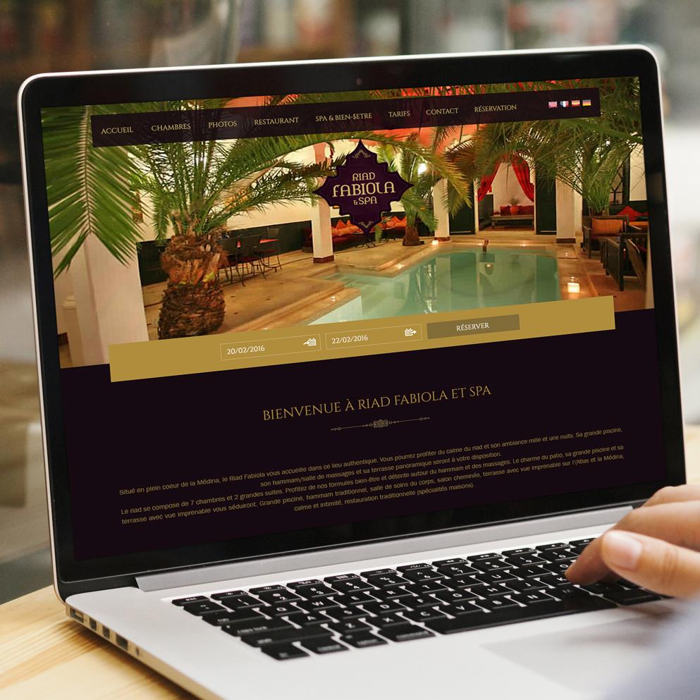 Création de site internet de qualité et dynamique pour riad et spa à Marrakech