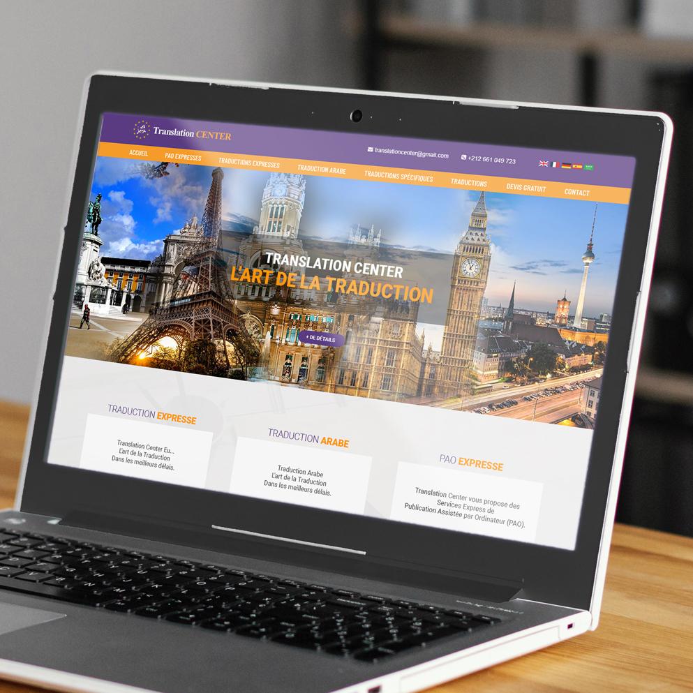 Conception de site internet dynamique responsive pour société de traduction