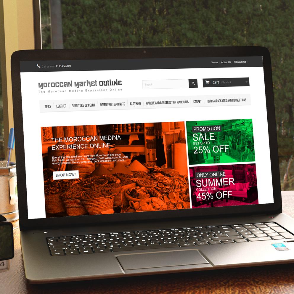 Conception graphique de site internet e-commerce pour boutique artisanale