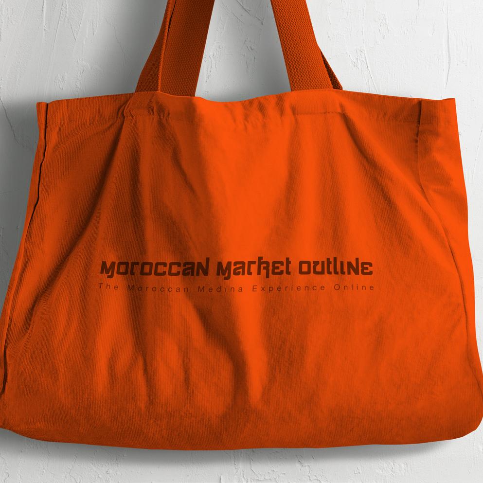 Design graphique de sac personnalisé publicitaire pour boutique de produits artisanaux