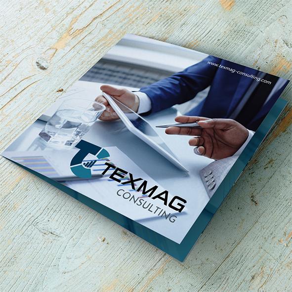 Texmag Consulting : Communication visuelle, Infographie, Logotype, Brochure, Branding design, Graphisme éditorial, ...