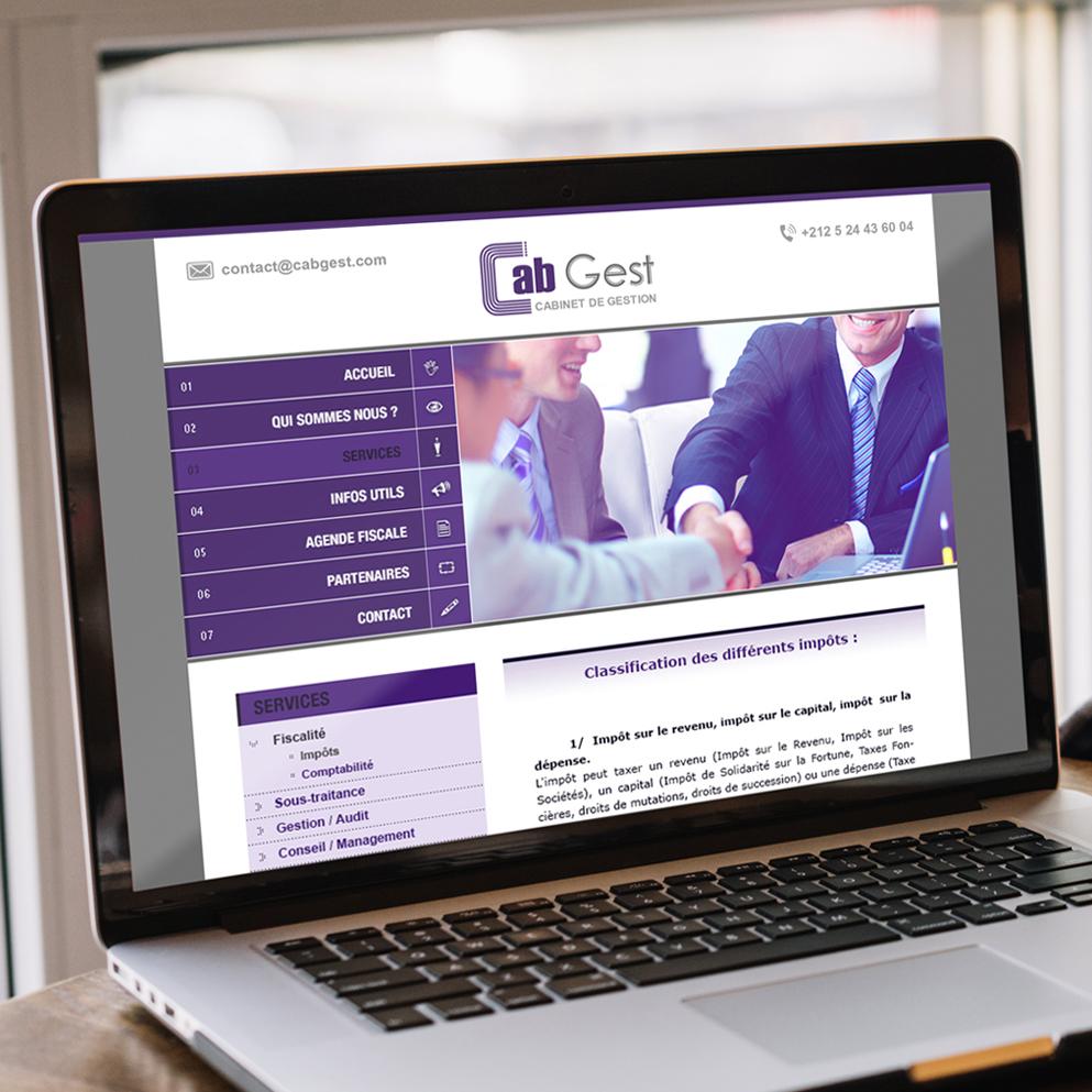Design de site internet pour cabinet de comptabilité expérimenté au Maroc