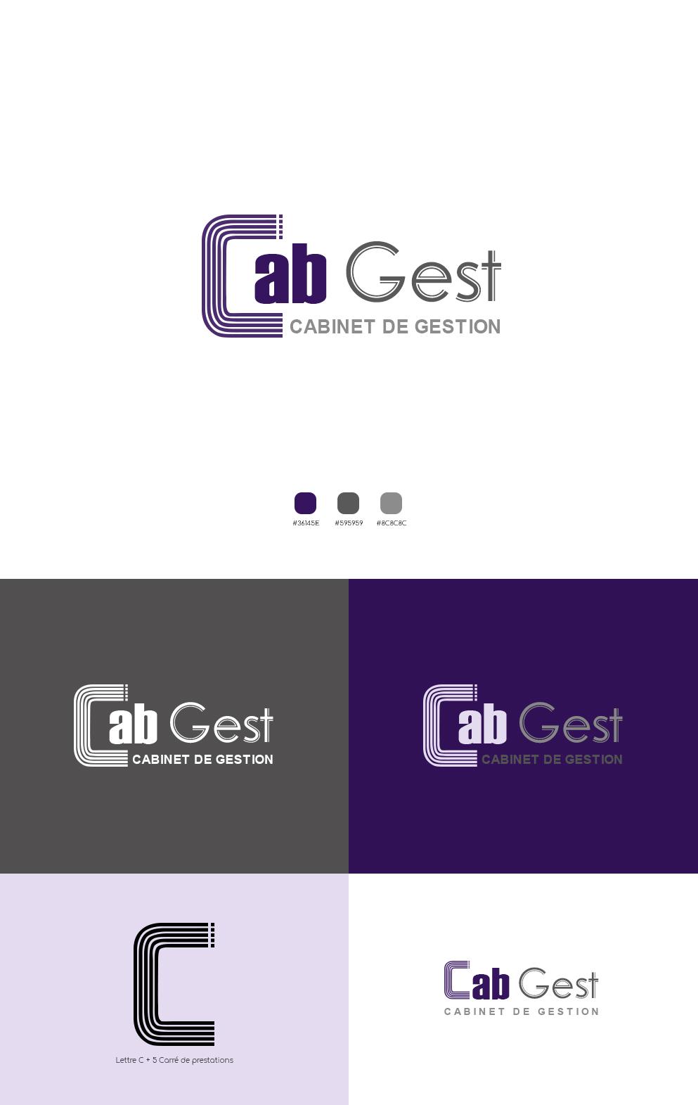 Présentations du logotype vectorisé pour cabinet de comptabilité au Maroc