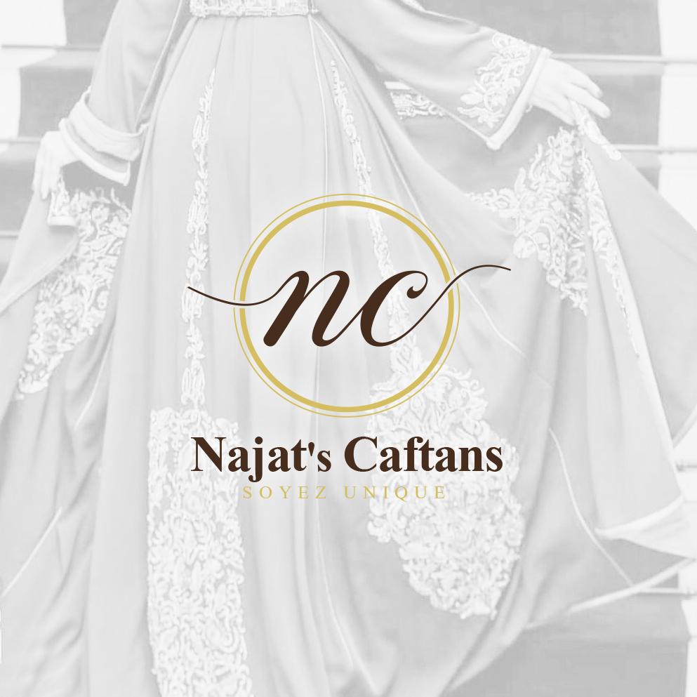 Design de logotype vectoriel pour designer styliste de caftans au Maroc