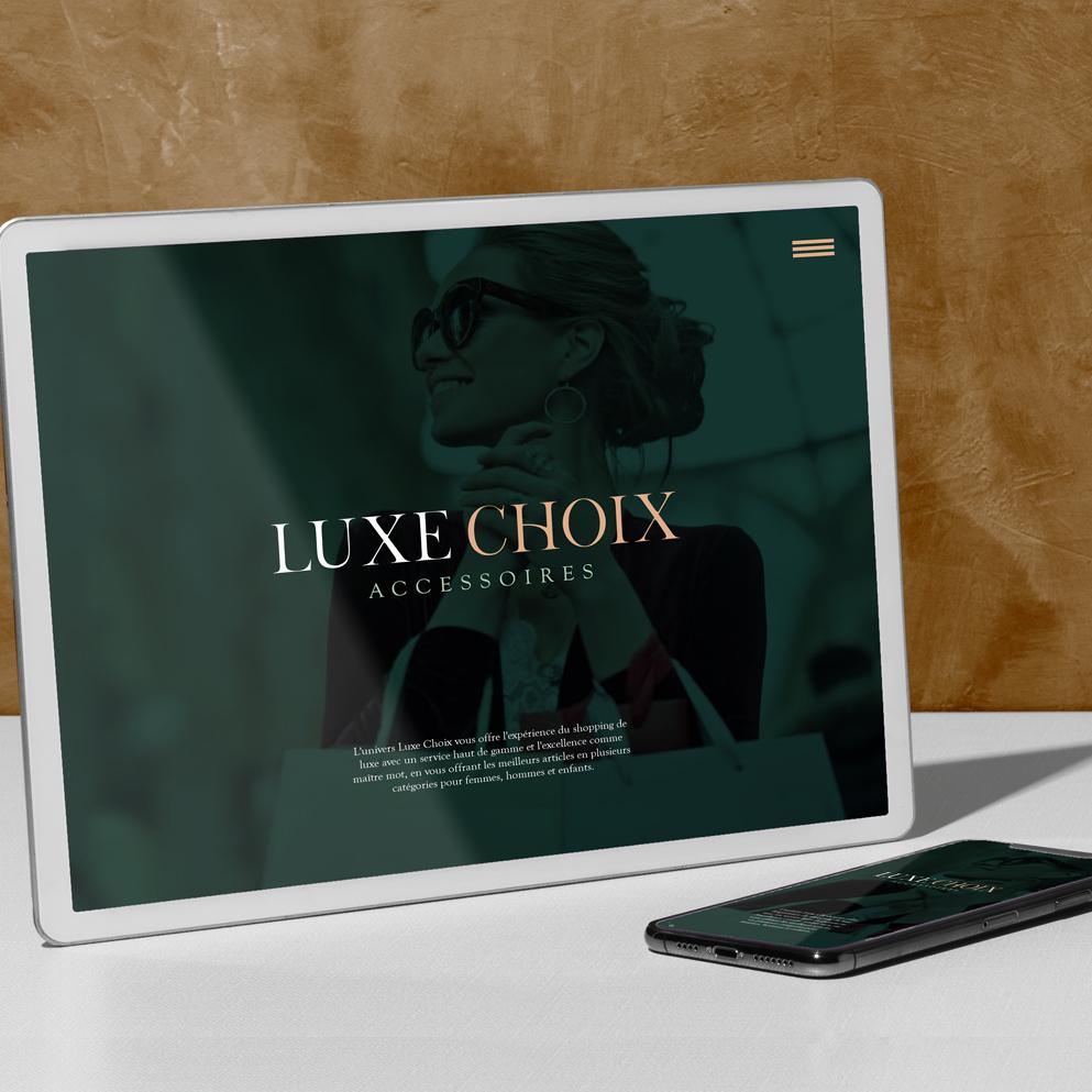 Design graphique de site internet e-commerce pour boutique de vente en ligne