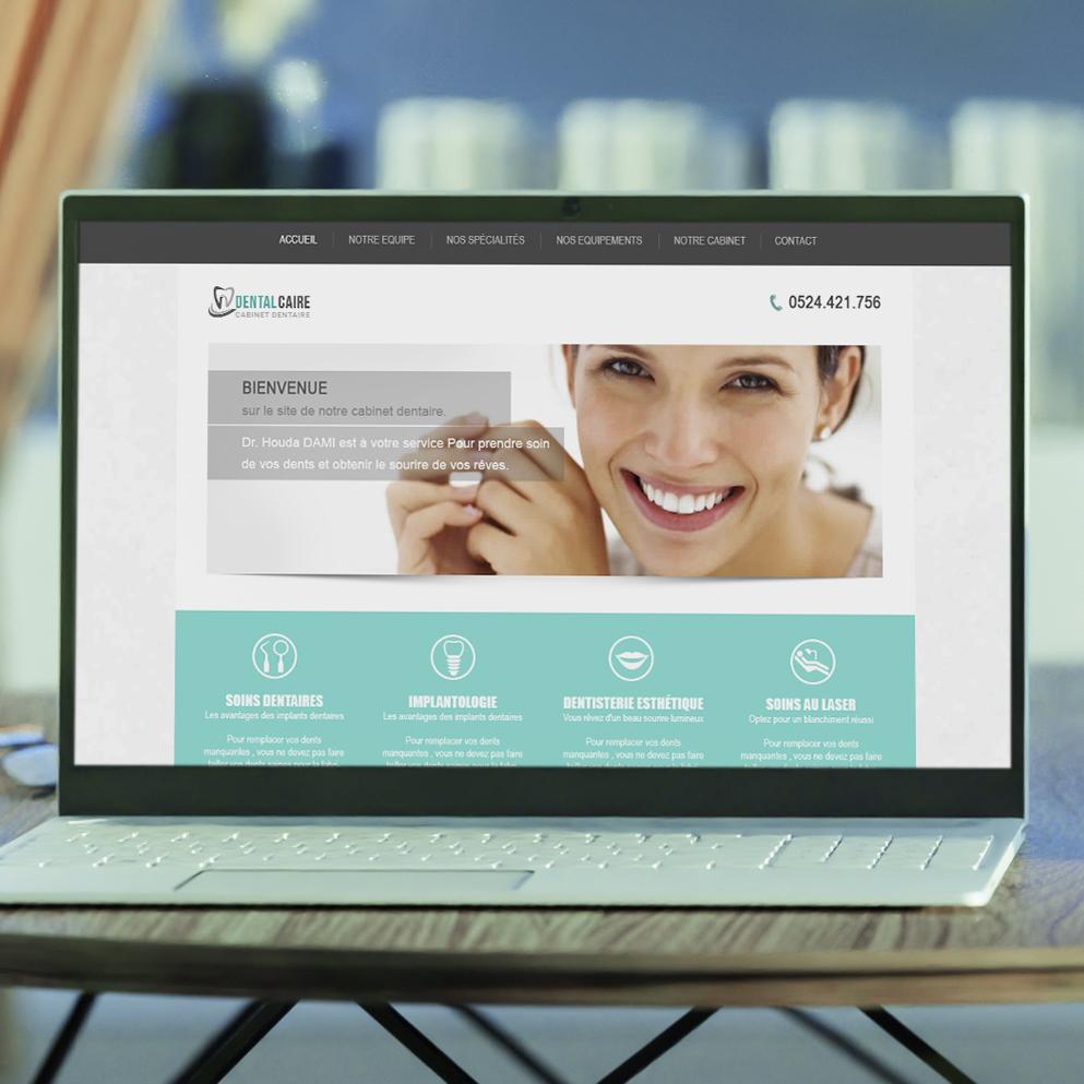 Conception graphique de site internet pour clinique dentaire prestigieux