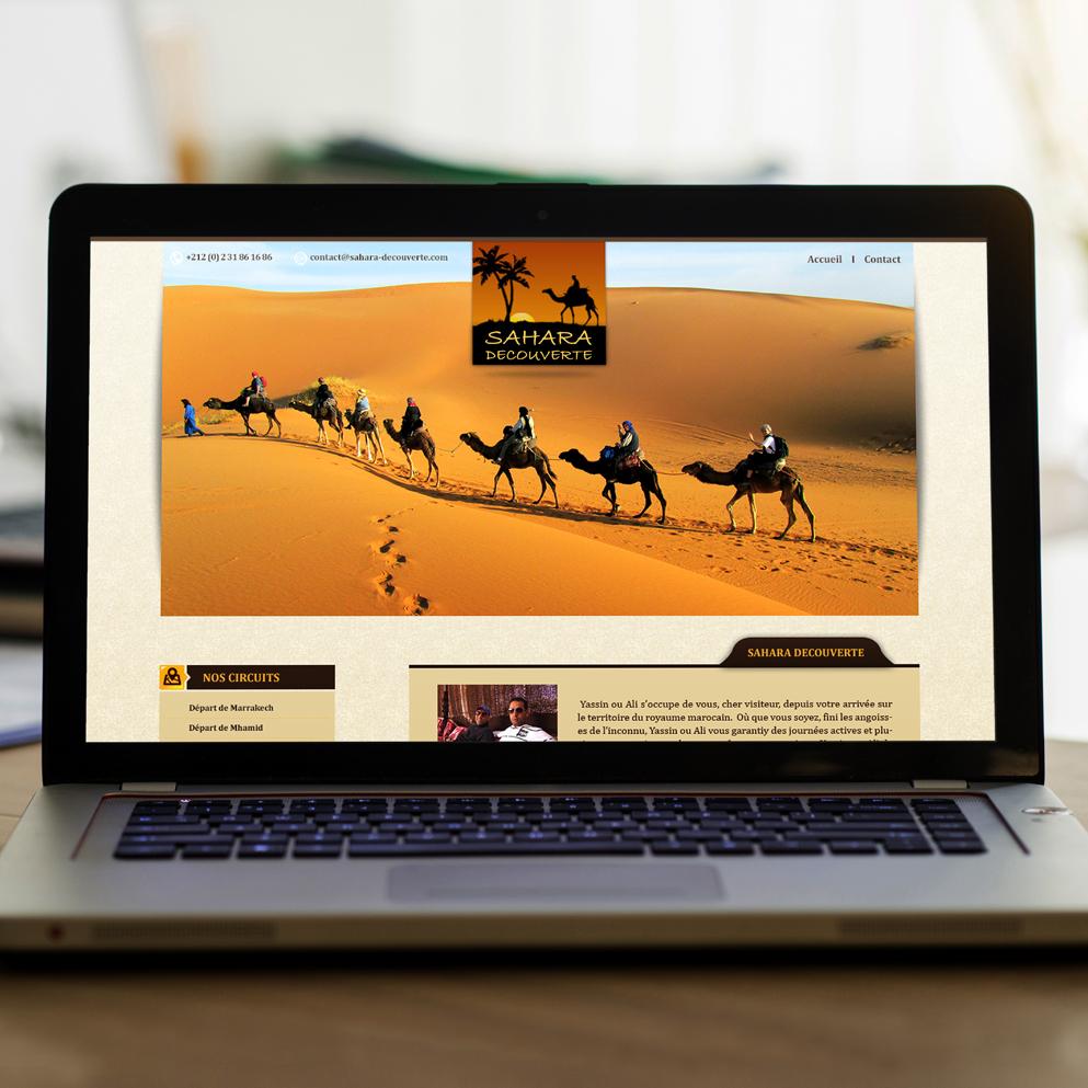 Création graphique de site web pour agence d'excursions et voyages au Maroc