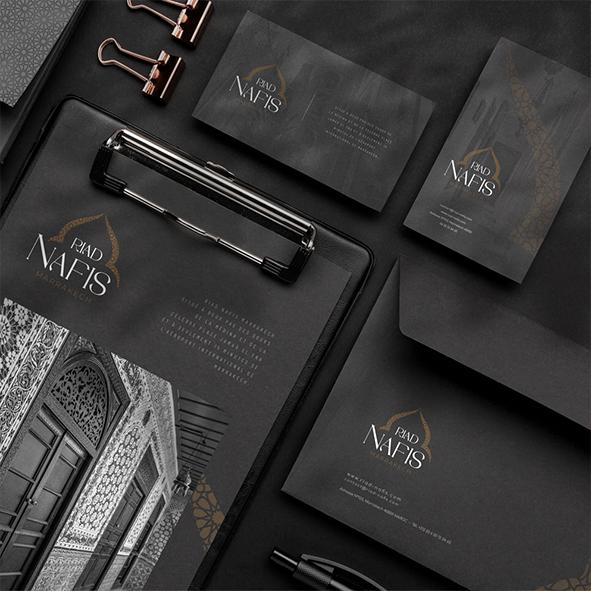 Riad Nafis : Identité visuelle, Papeterie d'entreprise, Branding stratégie, Design Web, Graphisme print & édition, ...