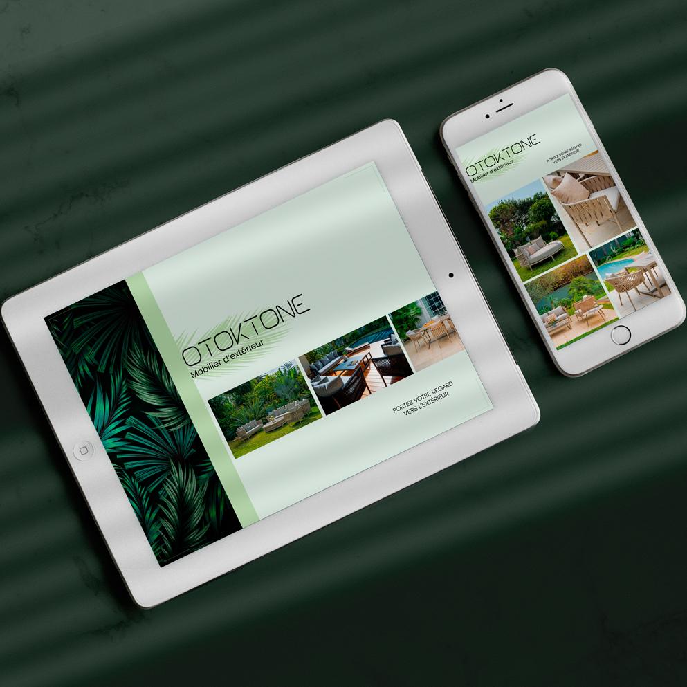 Conception pour le web avec catalogue flipbook et mise en page